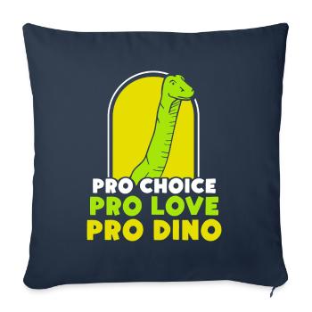 Pro choice pro love pro dino - Sofakissenbezug 45 x 45 cm - Navy - Vorne