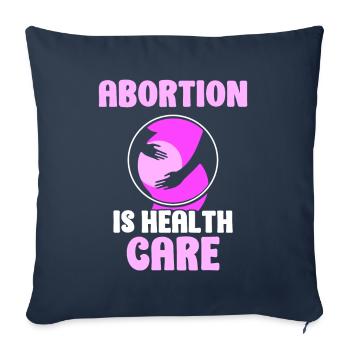 Abortion is health care - Sofakissenbezug 45 x 45 cm - Navy - Vorne