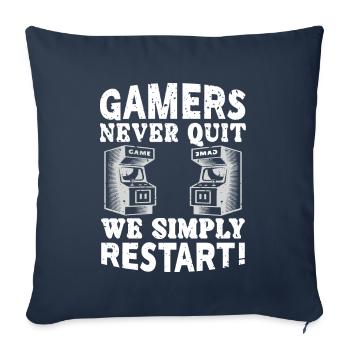Gamers Outfit - Sofakissenbezug 45 x 45 cm - Navy - Vorne