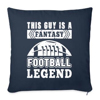 Fantasy Football - Housse de coussin décorative 45 x 45 cm - bleu marine - Devant