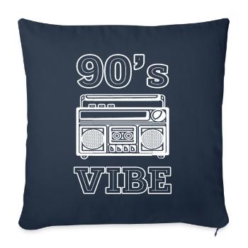 A child of the 90s - Sofa pillowcase 17,3'' x 17,3'' (45 x 45 cm) - navy - Front