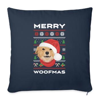Nova Scotia Retriever Merry Christmas - Sofa pillowcase 17,3'' x 17,3'' (45 x 45 cm) - navy - Front