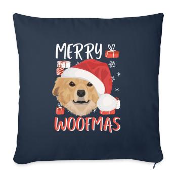 Nova Scotia Retriever Merry Christmas - Sofa pillowcase 17,3'' x 17,3'' (45 x 45 cm) - navy - Front