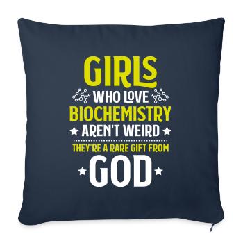 Biochemiker Biochimie Biochimie Biochimiste - Housse de coussin décorative 45 x 45 cm - bleu marine - Devant