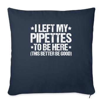 Biochemiker Biochimie Biochimie Biochimiste - Housse de coussin décorative 45 x 45 cm - bleu marine - Devant