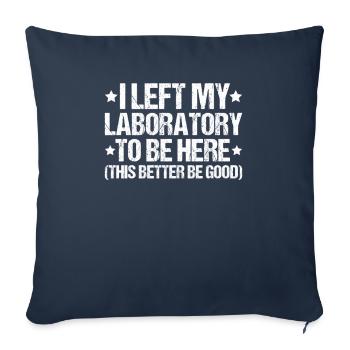 Biochemiker Biochimie Biochimie Biochimiste - Housse de coussin décorative 45 x 45 cm - bleu marine - Devant