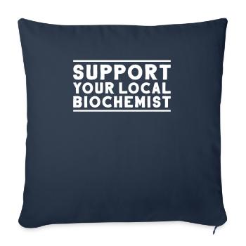 Biochemiker Biochimie Biochimie Biochimiste - Housse de coussin décorative 45 x 45 cm - bleu marine - Devant