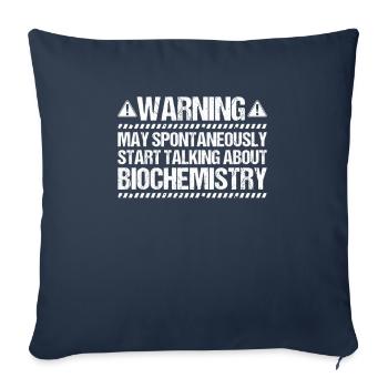 Biochemiker Biochimie Biochimie Biochimiste - Housse de coussin décorative 45 x 45 cm - bleu marine - Devant