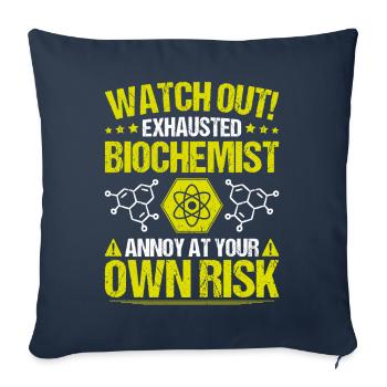 Biochemiker Biochemie Biochemistry Biochemist - Sofa pillowcase 17,3'' x 17,3'' (45 x 45 cm) - navy - Front