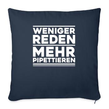 Biochemiker Biochimie Biochimie Biochimiste - Housse de coussin décorative 45 x 45 cm - bleu marine - Devant