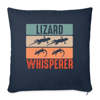 Lizard Whisperer Reptile Lizards Owner He - Sofa pillowcase 17,3'' x 17,3'' (45 x 45 cm) - navy - Front
