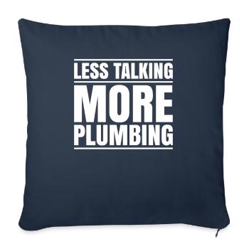 Plant mechanic plumber plumber sanitary heating - Sofa pillowcase 17,3'' x 17,3'' (45 x 45 cm) - navy - Front