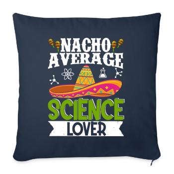 Cinco de Mayo Nacho Amateur de science moyen Mexikani - Housse de coussin décorative 45 x 45 cm - bleu marine - Devant