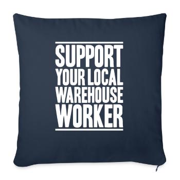 Warehouse Logistics Specialist Warehouse Worker Warehouse - Sofa pillowcase 17,3'' x 17,3'' (45 x 45 cm) - navy - Front