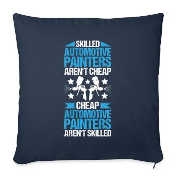 Peintre de véhicules Peintre automobile - Housse de coussin décorative 45 x 45 cm - bleu marine - Devant