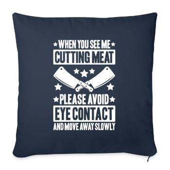 Butcher Butcher Butcher - Sofa pillowcase 17,3'' x 17,3'' (45 x 45 cm) - navy - Front
