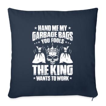 Fachkraft für Kreislauf- und Abfallwirtschaft - Sofakissenbezug 45 x 45 cm - Navy - Vorne