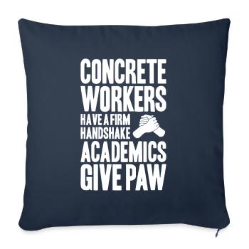 Betonbauer Stahlbetonbauer Concrete Worker - Sofa pillowcase 17,3'' x 17,3'' (45 x 45 cm) - navy - Front