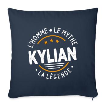 kylian L'Homme Le Mythe La Légende - Housse de coussin décorative 45 x 45 cm - bleu marine - Devant