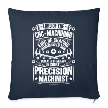 Feinwerkmechaniker Precision Machinist - Sofakissenbezug 45 x 45 cm - Navy - Vorne