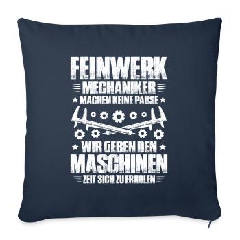 Precision mechanic Precision Machinist - Sofa pillowcase 17,3'' x 17,3'' (45 x 45 cm) - navy - Front