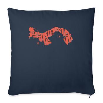 Panama Map Republic Caribbean South America Gift - Sofa pillowcase 17,3'' x 17,3'' (45 x 45 cm) - navy - Front