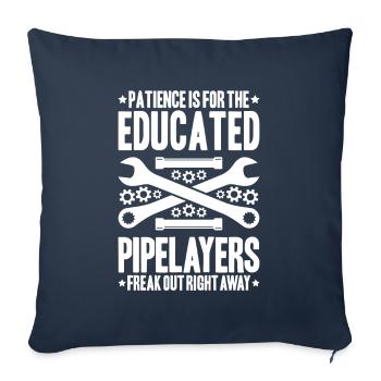 Pipeline Constructor Pipeline Construction Pipelayer - Sofa pillowcase 17,3'' x 17,3'' (45 x 45 cm) - navy - Front