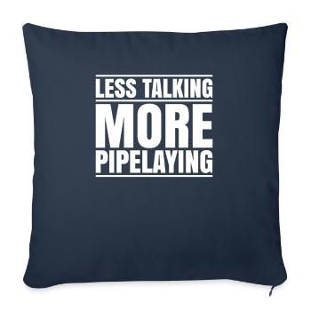 Pipeline Constructor Pipeline Construction Pipelayer - Sofa pillowcase 17,3'' x 17,3'' (45 x 45 cm) - navy - Front