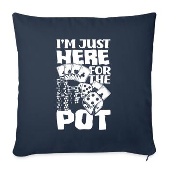 Poker Player Poker Player Poker Gift - Sofa pillowcase 17,3'' x 17,3'' (45 x 45 cm) - navy - Front