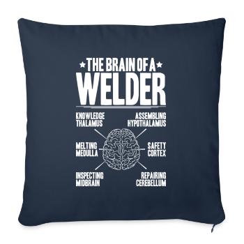 Schweißer Schweißen Schweißerei Welder Welding - Sofa pillowcase 17,3'' x 17,3'' (45 x 45 cm) - navy - Front