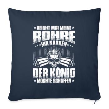 Pipeline Constructor Pipeline Construction Pipelayer - Sofa pillowcase 17,3'' x 17,3'' (45 x 45 cm) - navy - Front