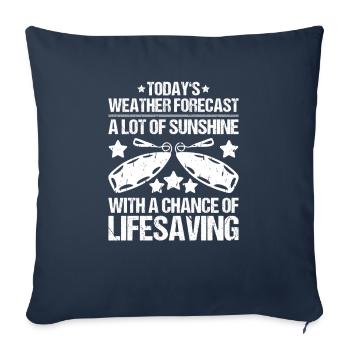 Lifeguard Water Rescue Lifesaver - Sofa pillowcase 17,3'' x 17,3'' (45 x 45 cm) - navy - Front