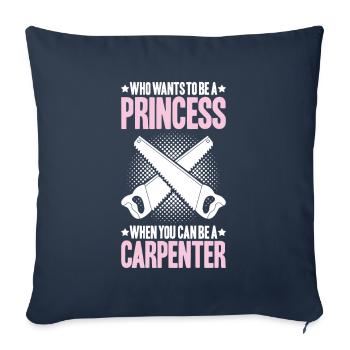 Zimmerer Zimmermann Zimmerei Carpenter Carpentry - Sofa pillowcase 17,3'' x 17,3'' (45 x 45 cm) - navy - Front