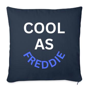 Cool as Freddie Name - Sofa pillowcase 17,3'' x 17,3'' (45 x 45 cm) - navy - Front