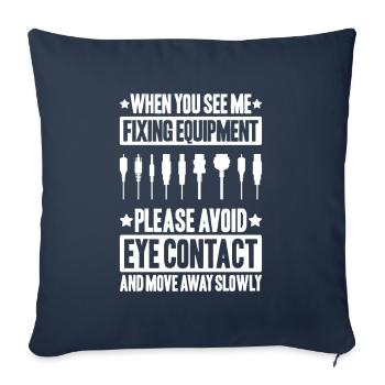 Veranstaltungstechniker Event Technician - Sofa pillowcase 17,3'' x 17,3'' (45 x 45 cm) - navy - Front