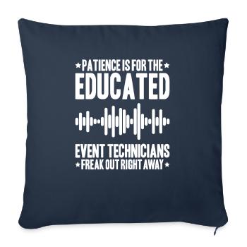 Veranstaltungstechniker Event Technician - Sofa pillowcase 17,3'' x 17,3'' (45 x 45 cm) - navy - Front