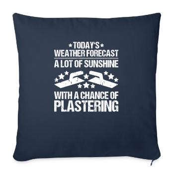Stuckateur Plasterer Stukkateur Gipser Verputzer - Sofa pillowcase 17,3'' x 17,3'' (45 x 45 cm) - navy - Front