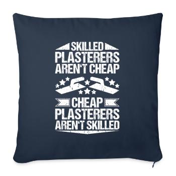 Stuckateur Plasterer Stukkateur Gipser Verputzer - Sofa pillowcase 17,3'' x 17,3'' (45 x 45 cm) - navy - Front