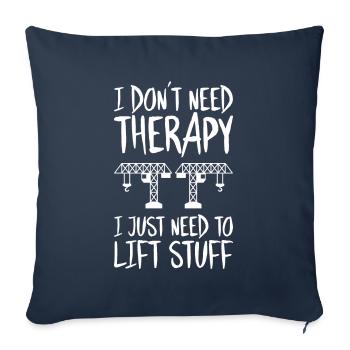 Kranführer Kranfahrer Kran Crane Operator - Sofa pillowcase 17,3'' x 17,3'' (45 x 45 cm) - navy - Front