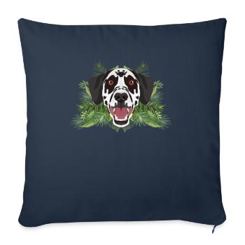 Tropical Dalmatiner - Sofakissenbezug 45 x 45 cm - Navy - Vorne