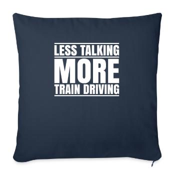 Triebfahrzeugführer Lokführer Conducteur de train - Housse de coussin décorative 45 x 45 cm - bleu marine - Devant