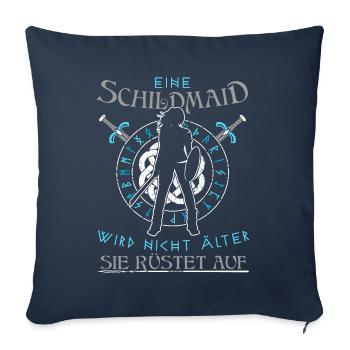 Schildmaid - Geburtstag - wird nicht älter - Sofakissenbezug 45 x 45 cm - Navy - Vorne