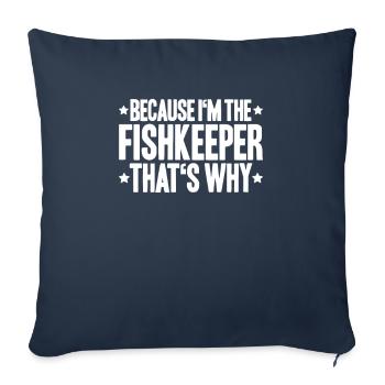 Aquaristics Aquarist Aquarium Fish Aquarist - Sofa pillowcase 17,3'' x 17,3'' (45 x 45 cm) - navy - Front