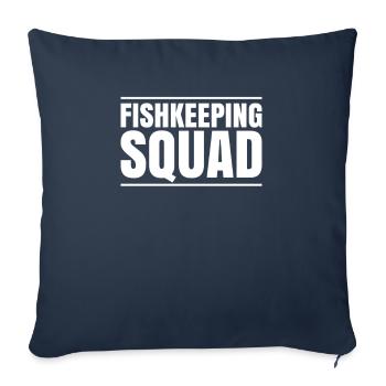 Aquaristics Aquarist Aquarium Fish Aquarist - Sofa pillowcase 17,3'' x 17,3'' (45 x 45 cm) - navy - Front