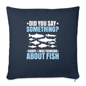 Aquaristics Aquarist Aquarium Fish Aquarist - Sofa pillowcase 17,3'' x 17,3'' (45 x 45 cm) - navy - Front