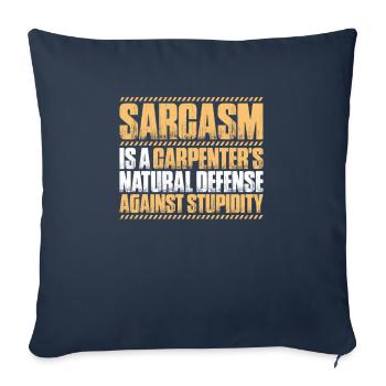 Zimmerer Zimmermann Zimmerei Carpenter Carpentry - Sofa pillowcase 17,3'' x 17,3'' (45 x 45 cm) - navy - Front