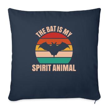 Fledermaus Fledermäuse Bat Bats Fledertier - Sofakissenbezug 45 x 45 cm - Navy - Vorne