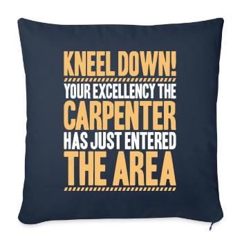 Zimmerer Zimmermann Zimmerei Carpenter Carpentry - Sofa pillowcase 17,3'' x 17,3'' (45 x 45 cm) - navy - Front
