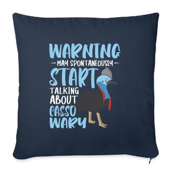 start talking about Cassowary - Sofakissenbezug 45 x 45 cm - Navy - Vorne