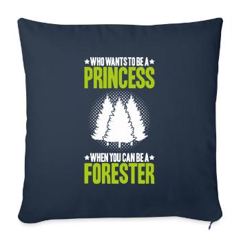 Forester Forestry Forester Forest workers Forest - Sofa pillowcase 17,3'' x 17,3'' (45 x 45 cm) - navy - Front